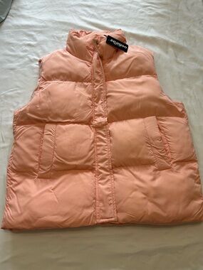 zeagoo Coral Peach Puffer Vest